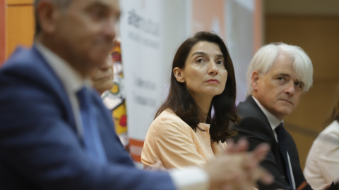 La ministra de Justicia, Pilar Llop, durante un congreso celebrado en Málaga, a 19 de mayo de 2022.