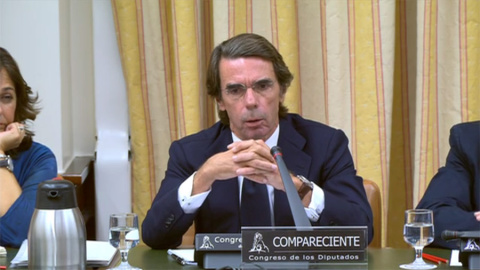 JosÃ© MarÃ­a Aznar responde a Rafael Simancas en la ComisiÃ³n de InvestigaciÃ³n de la financiaciÃ³n ilegal del PP