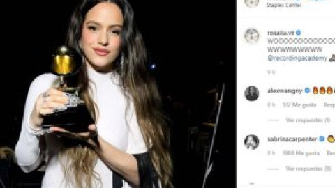 Rosalía celebra su primer Grammy