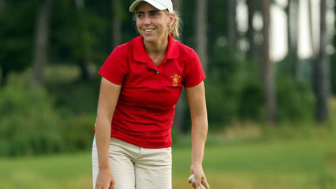 Celia Barquín, en un torneo en julio de 2018. EFE