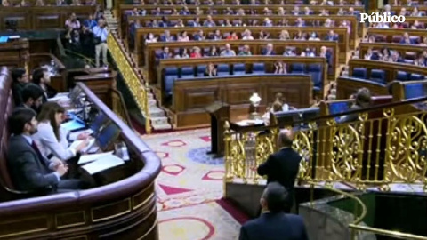 El momento en el que la ley del 'solo sí es sí' ha sido aprobada en el Congreso de los Diputados