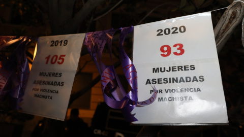 Manifestaciones contra la violencia machista por el 25-N de 2021(Archivo).