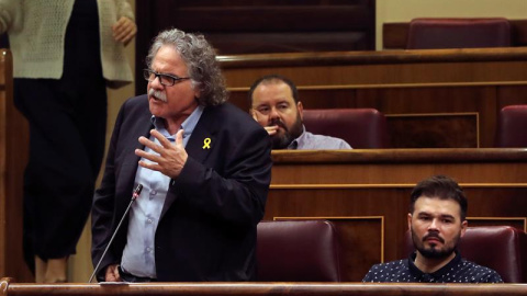 El portavoz de ERC Joan Tardá, en el Congreso este miércoles. EFE/Ballesteros