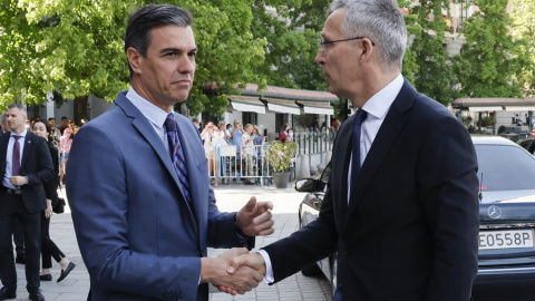 Pedro Sánchez y Jens Stoltenberg