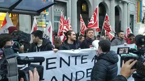 Concentración de estudiantes en Madrid contra la censura parental de VOX