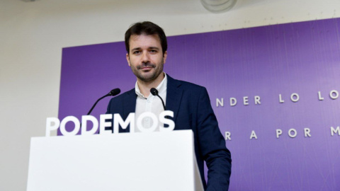 El Secretario de la mesa del Congreso, Javier Sánchez (Podemos). — La Base