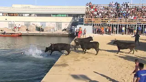 Imagen de archivo de los Bous a la Mar de Dénia.