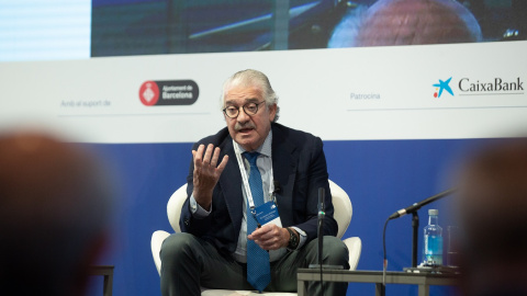 El consejero delegado de Endesa, José Bogas, durante su intervención en la jornada inaugural de la XXXVII Reunió Cercle d’Economia, en Barcelona. E.P./David Zorrakino