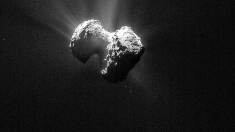 Imagen del cometa Churyumov–Gerasimenko  tomada de cerca por la sonda Rosetta en 2014./ESA/ROSETTA/NAVCAM