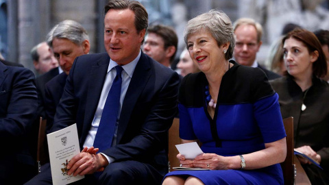 David Cameron y Theresa May en un acto oficial. REUTERS/Archivo.