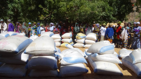 La primera es de un programa de distribución de víveres que ha hecho Medicus Mundi en Mali.