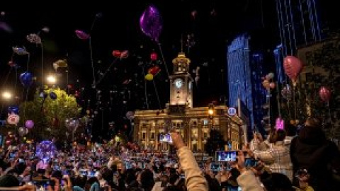 Las sorprendentes fotos de la celebración del Año Nuevo en Wuhan