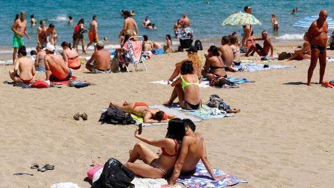 Imagen de una playa en Las Palmas.