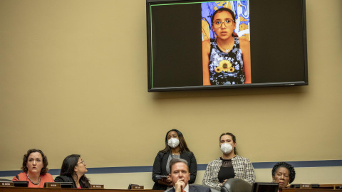 09/06/2022.  Miah Cerrillo, superviviente del tiroteo de Uvalde (Texas), relata su trágica vivencia frente al Congreso de los EEUU, a 9 de junio de 2022.