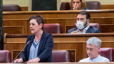 18/05/2022.- La portavoz de EH Bildu en el Congreso, Mertxe Aizpurua, interviene en una sesión plenaria, en el Congreso. Alberto Ortega / Europa Press