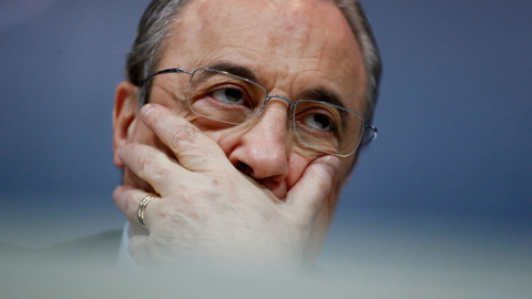 Florentino Pérez, durante la rueda de prensa. REUTERS/Juan Medina