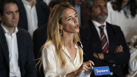 Cayetana Álvarez de Toledo, candidata del PP por Barcelona. / VÍCTOR LERENA (EFE)