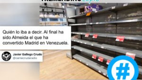 "Yo estoy de acuerdo con que declaren a Díaz Ayuso zona catastrófica"