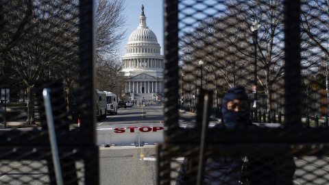 Perímetro de seguridad en el Capitolio de Washington.