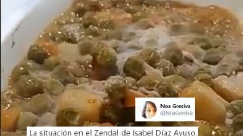 Guisantes con moho y seis horas sin luz: dos pacientes del Zendal denuncian las condiciones en las que está el hospital de pandemias de Ayuso