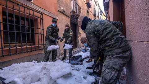 Tiempo en Toledo con nieve helada