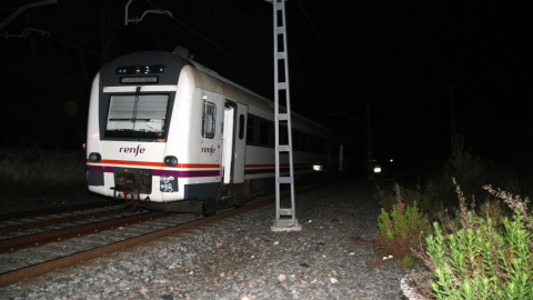 13/06/2022 - El tren de Renfe accidentat a Vila-seca.