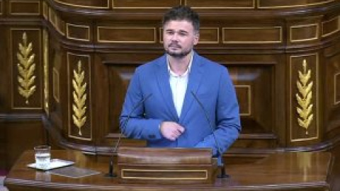 Rufián: "Hay un delincuente reincidente que se ha paseado por Galicia y Madrid este fin de semana"