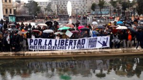 La Policía multa a 216 participantes de la manifestación negacionista en Madrid