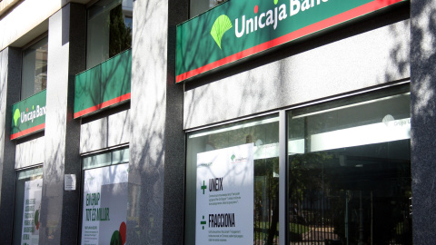 2019 - Imatge d'arxiu d'una oficina d'Unicaja Banco.