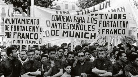 Manifestación celebrada en España para condenar la reunión celebrada en Munich