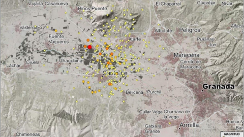 Terremotos en Granada desde el 1 de diciembre