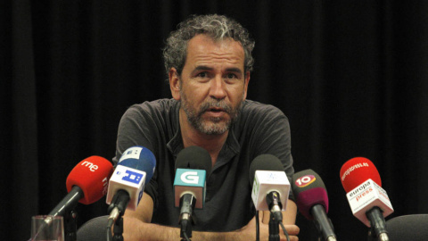 El actor Willy Toledo durante una rueda de prensa. EFE/Archivo