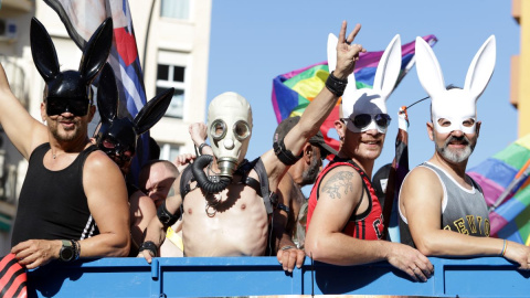 Cientos de personas se concentran, reivindican y celebran el Orgullo LGTBI el 4 de junio de 2022 en Málaga.