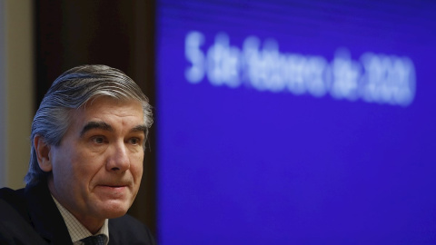 El presidente ejecutivo de Naturgy, Francisco Reynés durante la rueda de prensa para presentar de los resultados de la compañía en 2019. EFE/Javier Lizón