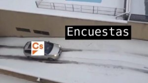 "Ya se ha dao": el vídeo viral de un coche durante la nevada que resume a la perfección la evolución electoral de Ciudadanos