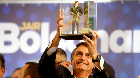 Jair Bolsonaro, candidato presidencial en las elecciones de Brasil. | Rodolfo Buhrer / Reuters