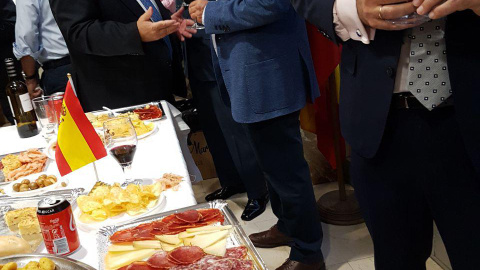 El expolicía Antonio González Pacheco, en una comisaría madrileña, en la celebración de la fiesta del patrón de la Policía.