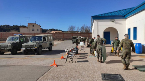 La Brigada Aragón desinfectará la cárcel de Teruel por un brote que afecta al 70% de sus internos.