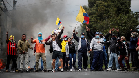 Protestas contra el Gobierno en Quito este sábado 25 de junio de 2022.