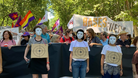 Manifestación contra la OTAN en Madrid