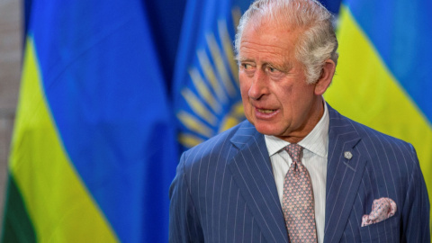 El príncipe Carlos de Gran Bretaña asiste a la ceremonia de apertura de la Reunión de Jefes de Gobierno de la Commonwealth (CHOGM) en Kigali, Ruanda, el 24 de junio de 2022.