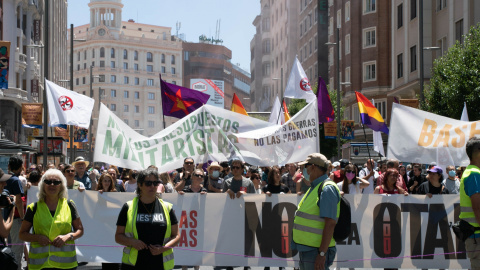 Pacifistas se manifiestan en Madrid en contra de la cumbre de la Otan