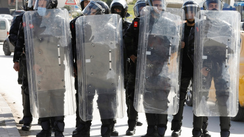 Policías de Túnez