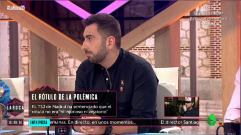 Fotograma del guionista Bernat Barrachina en el programa 'La Roca' este domingo 26 de junio.