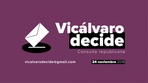 Cartel para la consulta popular sobre Monarquía o República en Vicálvaro - Vicalvaro Decide