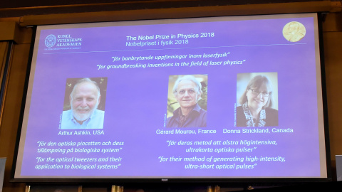 Los ganadores del Nobel de Física de este año - Reuters/ Hanna Franzen