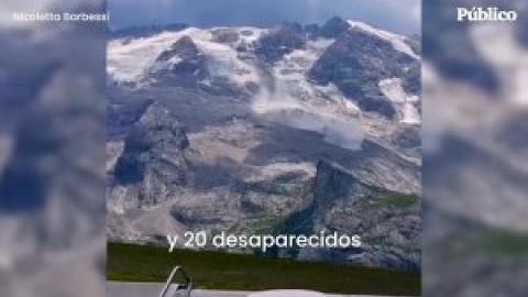 Al menos seis muertos y 20 desaparecidos por el desprendimiento de un glaciar en los Alpes italianos