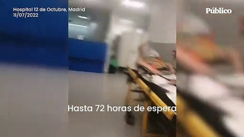 Camas insuficientes, falta de personal y demoras de hasta 72 horas en las urgencias del 12 de Octubre de Madrid