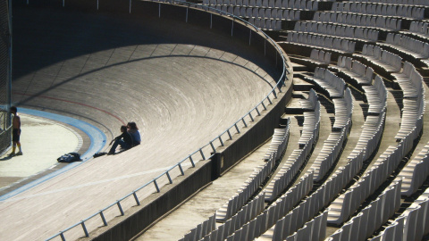 Interior del Velòdrom d'Horta.