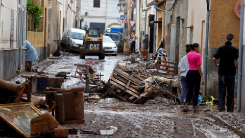 Estado de las calles de Sant Llorenc de Cardassar tras las inundaciones que han causado 12 muertos.- REUTERS/Enrique Calvo